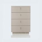 دانتي غرفة نوم 200×200 كريمي 6 قطع وودي