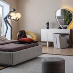 بونتي طقم غرفة نوم 7 قطع كريمي وودي