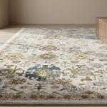 ميراي سجاد تركي بزخارف كلاسيكية أنيقة كريمي