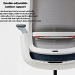 مينسو كرسي مكتب بمسند ظهر متوسط