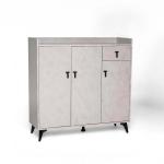 ريف دولاب أحذية رمادي 7 أرفف