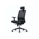 أريسول كرسي مكتب أسود بمسند ذراعين متحرك