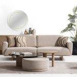 لاروس كنب ثلاثي كريمي وودي