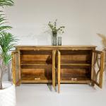 راڤي بوفيه خشب هندي 4 أبواب وودي