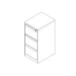 دولاب شالون 3 أدراج وودي