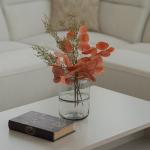 فازة شفافة وودي