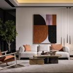 سان فيتو كنب 4 مقاعد كريمي 260 سم وودي