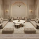 شايني طقم طاولات أرضية للمجالس 5 قطع