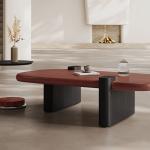 كولد طاولة جانبية دائرية بسطح خشبي 60*60 سم وودي