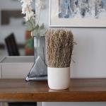 فازة فازة بورد مجفف سيراميك علي شكل وجه وودي