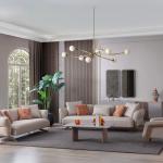 ويلا كنب 3 مقاعد 240 سم بيج وودي