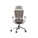 ماستر برو كرسي دوار رمادي بمسند للرأس