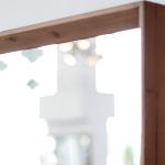 ميرا مرآة جدارية 100*100 سم وودي