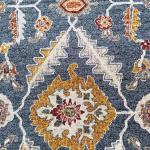 جونا سجاد بلجيكي دائري أزرق بنقوش وزخارف أنيقة