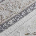 أوزجي سجاد تركي بزخارف شرقية رمادي