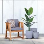 مركن أشجار مخطط وسط وودي