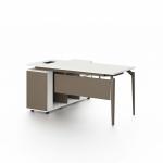 نيو ميامي مكتب 160 سم ابيض وودي