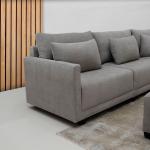 ليدز كنب فردي يد يسار رمادي وودي