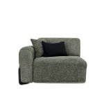 فيولا كنب يد يسار فردي أخضر وودي