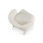 جولين كرسي أبيض وودي