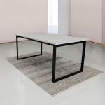 تورينو طاولة طعام 6 أشخاص بدون كراسي وودي