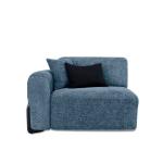 فيولا كنب يد يسار فردي أزرق وودي