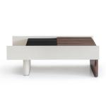 بونتي طاولة قهوة كريمي وودي