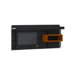 تريند مكتب مع رف أسود-أبيض 120 سم وودي