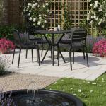 نست كرسي للمقاهي والحدائق بدون مسند يد