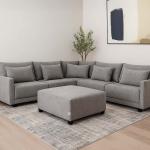 ليدز كنب فردي رمادي وودي