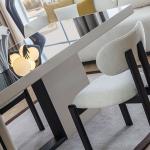 بونتي كرسي أبيض وودي