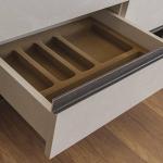 بيلا كونسول مع مرآة كريمي 4 أبواب وودي