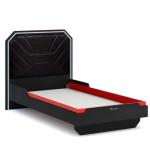 فيونكس سرير شبابي مضئ  أسود 120*200 سم وودي