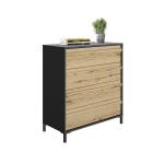 مميزان طقم غرفة نوم 160 × 200 بيج 4 قطع وودي