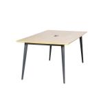 ناقو طاولة اجتماع 200 سم رمادي وودي