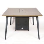 طاوله اجتماع ناقو 240سم رمادي وودي