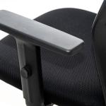 كرسي مكتب أسود بمسند للرأس وودي