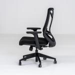 نيتشر كرسي مكتب أسود دوار متحرك بدون مسند رأس وودي