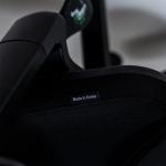 نيتشر كرسي مكتب أسود دوار متحرك بدون مسند رأس وودي