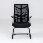 نيتشر كرسي مكتبي شبك ثابت أسود وودي