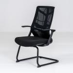 نيتشر كرسي مكتبي شبك ثابت أسود وودي