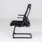 نيتشر كرسي مكتبي شبك ثابت أسود وودي