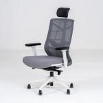 نيتشر كرسي مكتب رمادي دوار متحرك بمسند رأس وودي