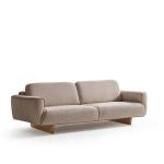 لاروس كنب ثلاثي كريمي وودي