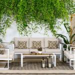 يوكن طاوله شاي خارجيه وودي