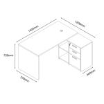 نيرا مكتب 140 سم وودي