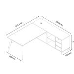 الارا مكتب 160 سم وودي