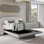 كشمير طقم غرفة نوم راقي كريمي 180×200 سم 7 قطع وودي