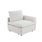 هزال مقعد زاوية يد يمين رمادي وودي