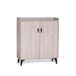 برايت دولاب أحذية بابين رمادي